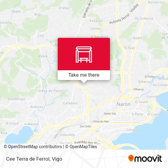 Cee Terra de Ferrol map