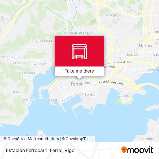 Estación Ferrocarril Ferrol map