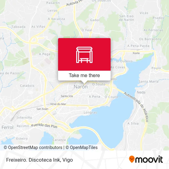 Freixeiro. Discoteca Ink map