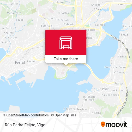 Rúa Padre Feijóo map