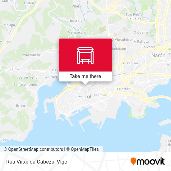 Rúa Virxe da Cabeza map