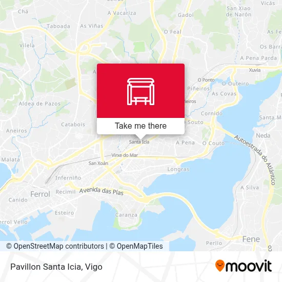 Pavillon Santa Icia map