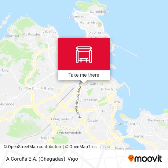 A Coruña E.A. (Chegadas) map