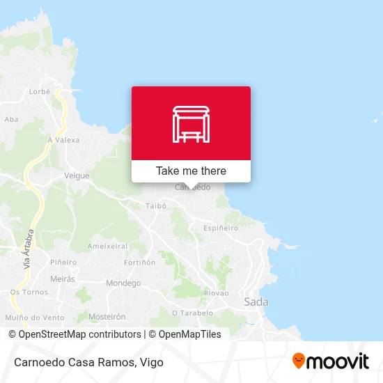 Carnoedo Casa Ramos map