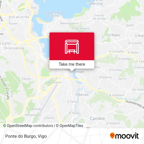 Ponte do Burgo map