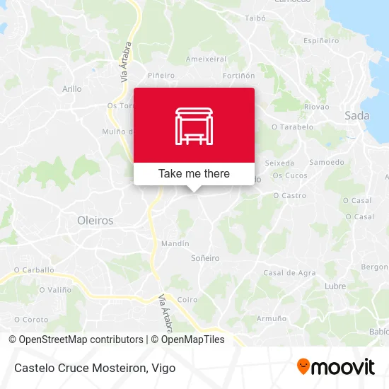 Castelo Cruce Mosteiron map