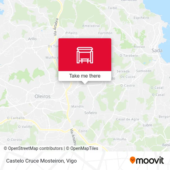 Castelo Cruce Mosteiron map