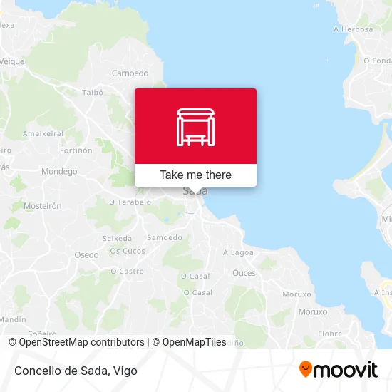 Concello de Sada map