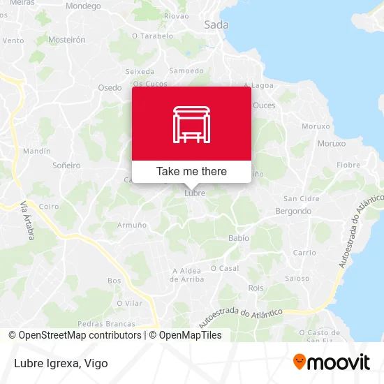Lubre Igrexa map