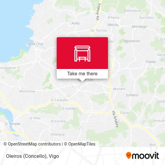 Oleiros (Concello) map