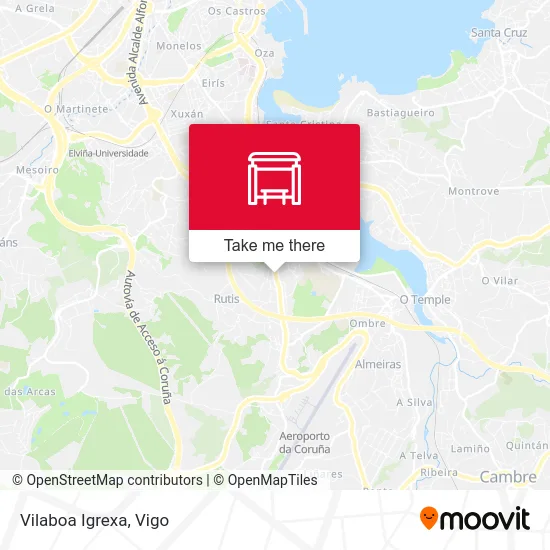 Vilaboa Igrexa map
