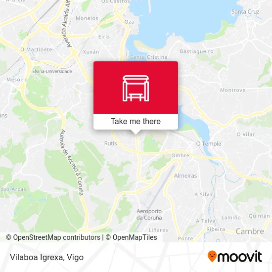 Vilaboa Igrexa map