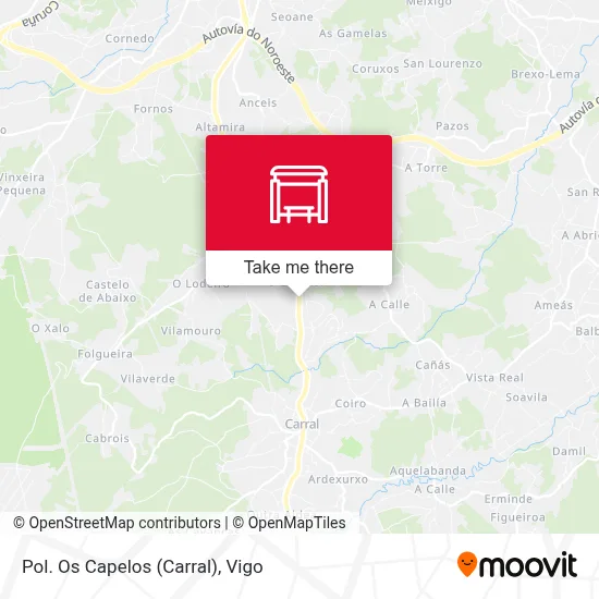 Pol. Os Capelos (Carral) map