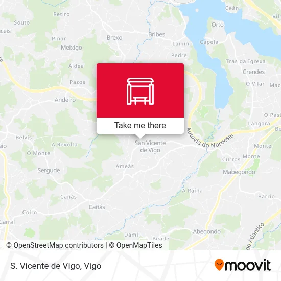 S. Vicente de Vigo map