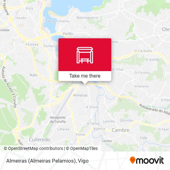 Almeiras (Almeiras Pelamios) map
