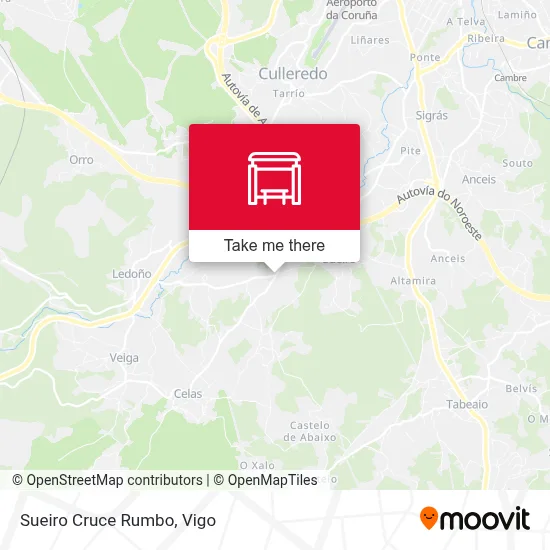 Sueiro Cruce Rumbo map