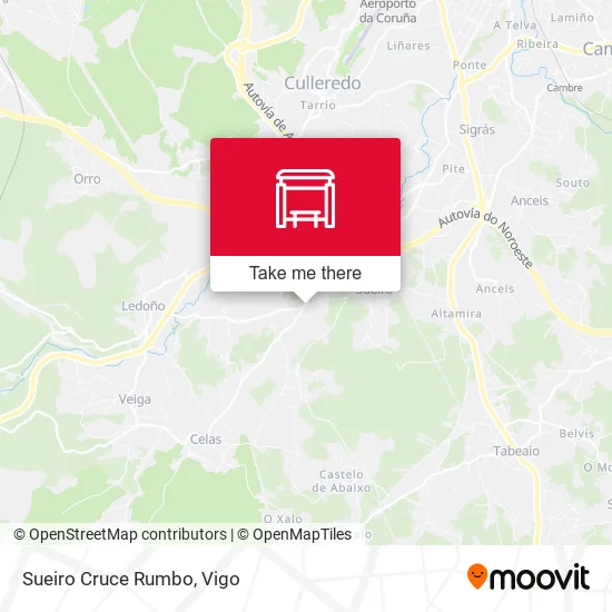 Sueiro Cruce Rumbo map