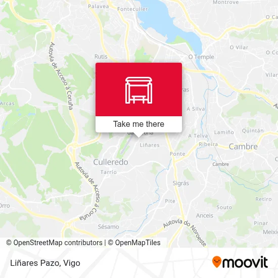 Liñares Pazo map