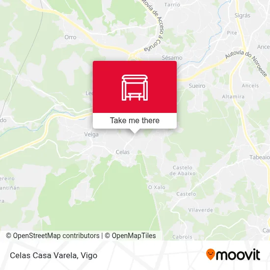 Celas Casa Varela map