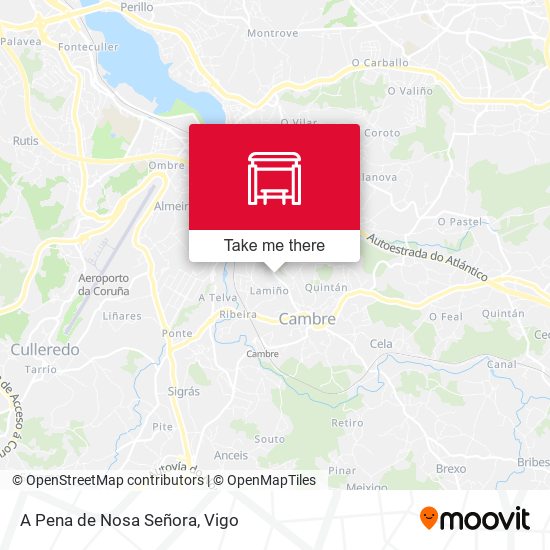 A Pena de Nosa Señora map