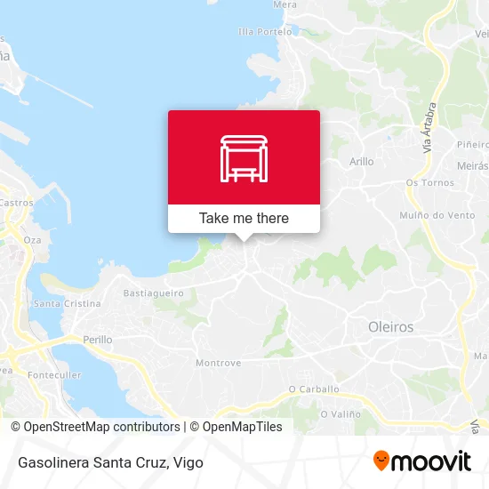 Gasolinera Santa Cruz map