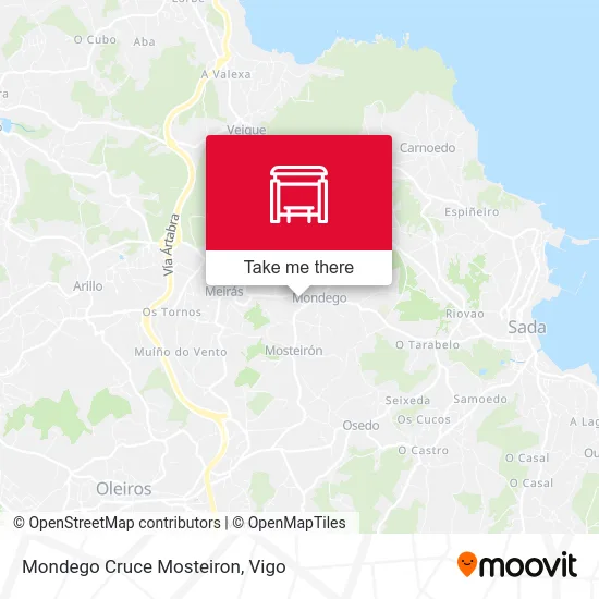 Mondego Cruce Mosteiron map