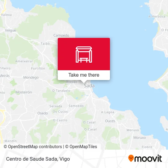 Centro de Saude Sada map