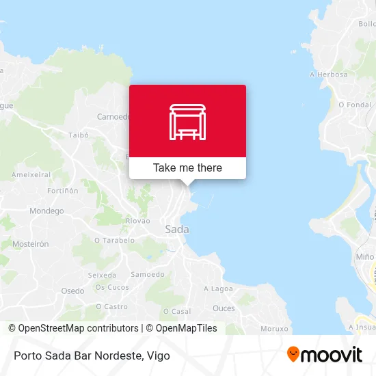 Porto Sada Bar Nordeste map