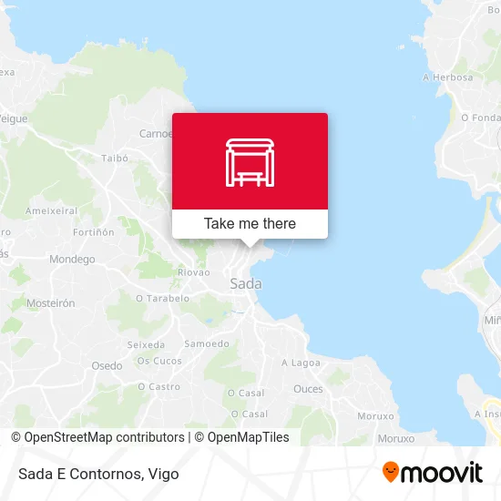 Sada E Contornos map