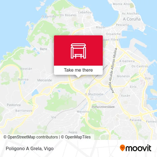 Poligono A Grela map