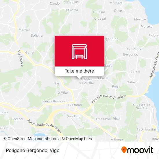 Poligono Bergondo map