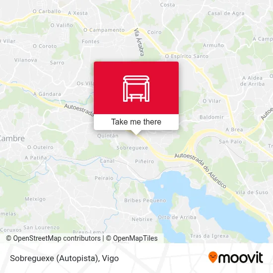 Sobreguexe (Autopista) map
