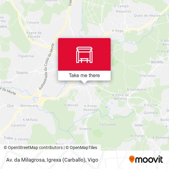 Av. da Milagrosa, Igrexa (Carballo) map
