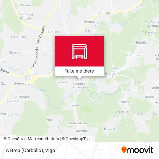 A Brea (Carballo) map