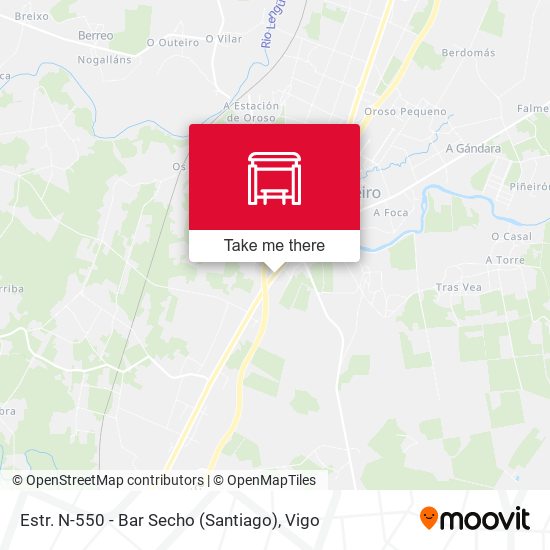 Estr. N-550 - Bar Secho (Santiago) map
