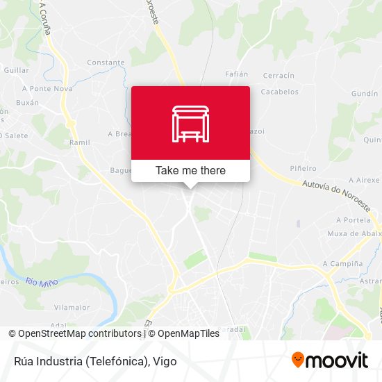 Rúa Industria (Telefónica) map