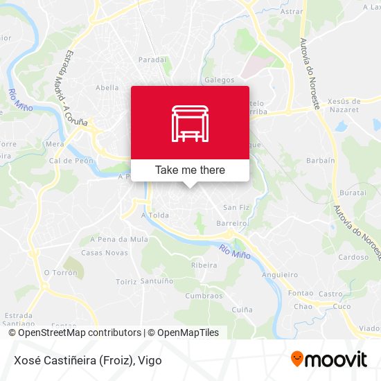 Xosé Castiñeira (Froiz) map
