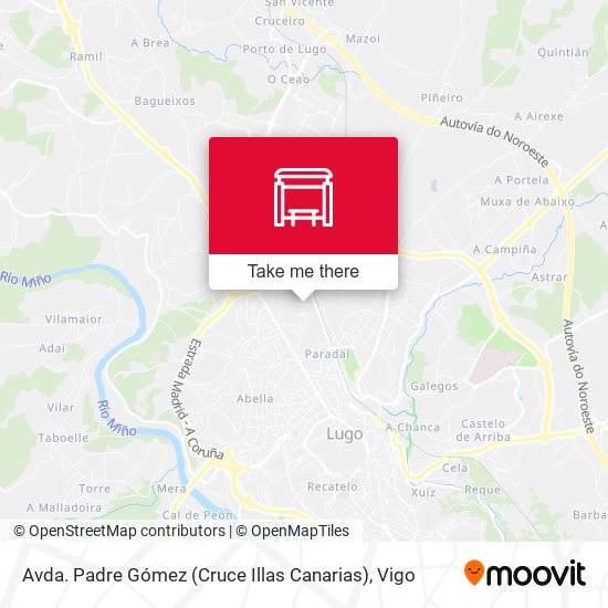 Avda. Padre Gómez (Cruce Illas Canarias) map