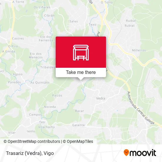 Trasariz (Vedra) map