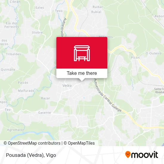 Pousada (Vedra) map
