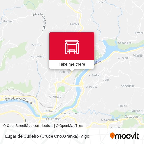 Lugar de Cudeiro (Cruce Cño.Granxa) map