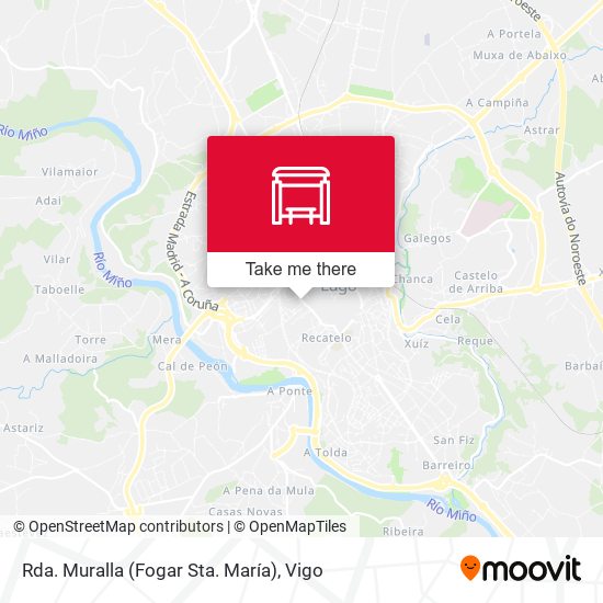 Rda. Muralla (Fogar Sta. María) map