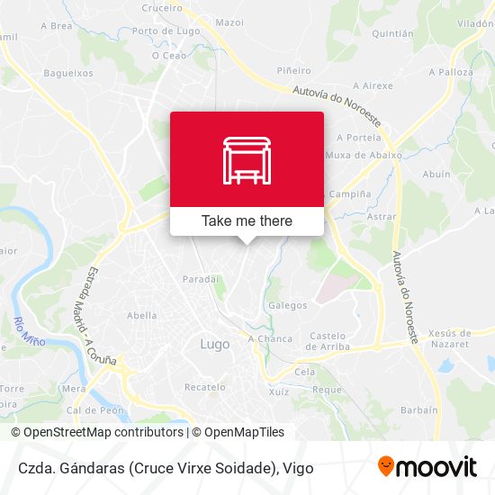 Czda. Gándaras (Cruce Virxe Soidade) map