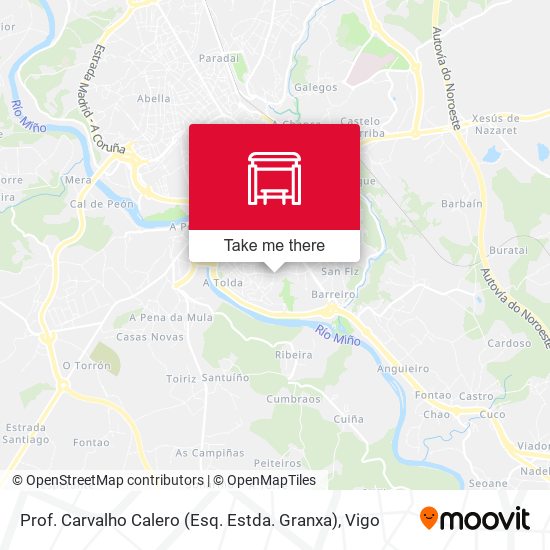 Prof. Carvalho Calero (Esq. Estda. Granxa) map