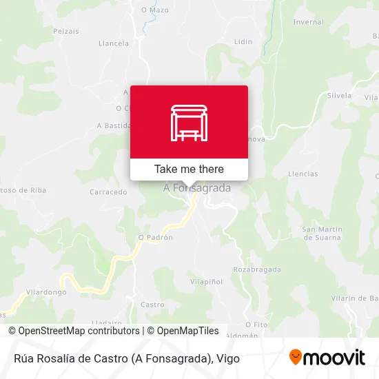 Rúa Rosalía de Castro (A Fonsagrada) map