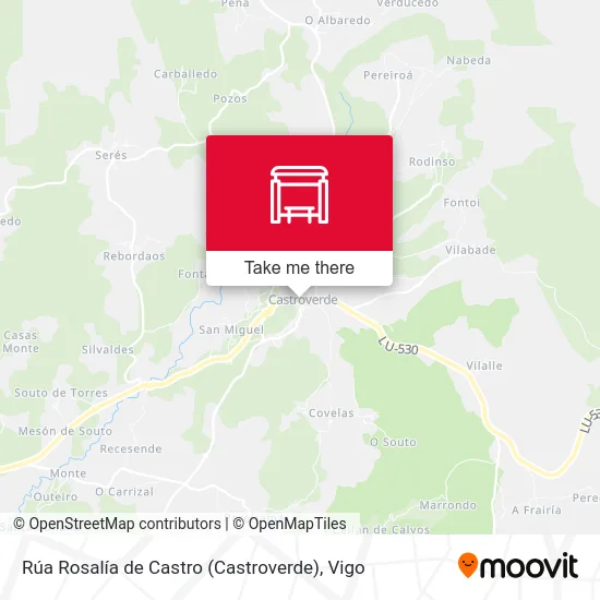 Rúa Rosalía de Castro (Castroverde) map