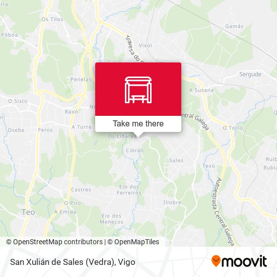 San Xulián de Sales (Vedra) map