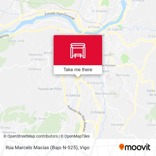 Rúa Marcelo Macías (Bajo N-525) map
