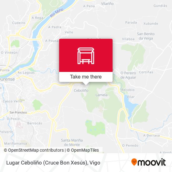 Lugar Ceboliño (Cruce Bon Xesús) map