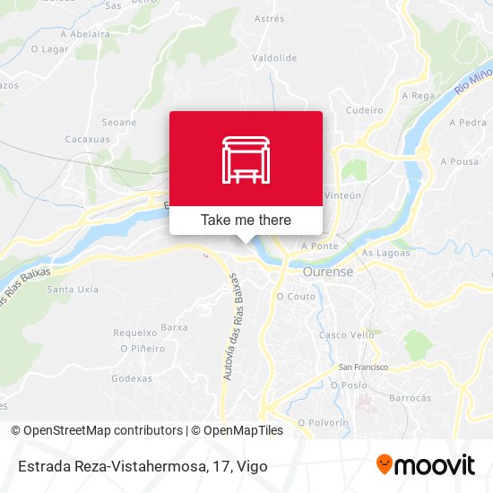 Estrada Reza-Vistahermosa, 17 map